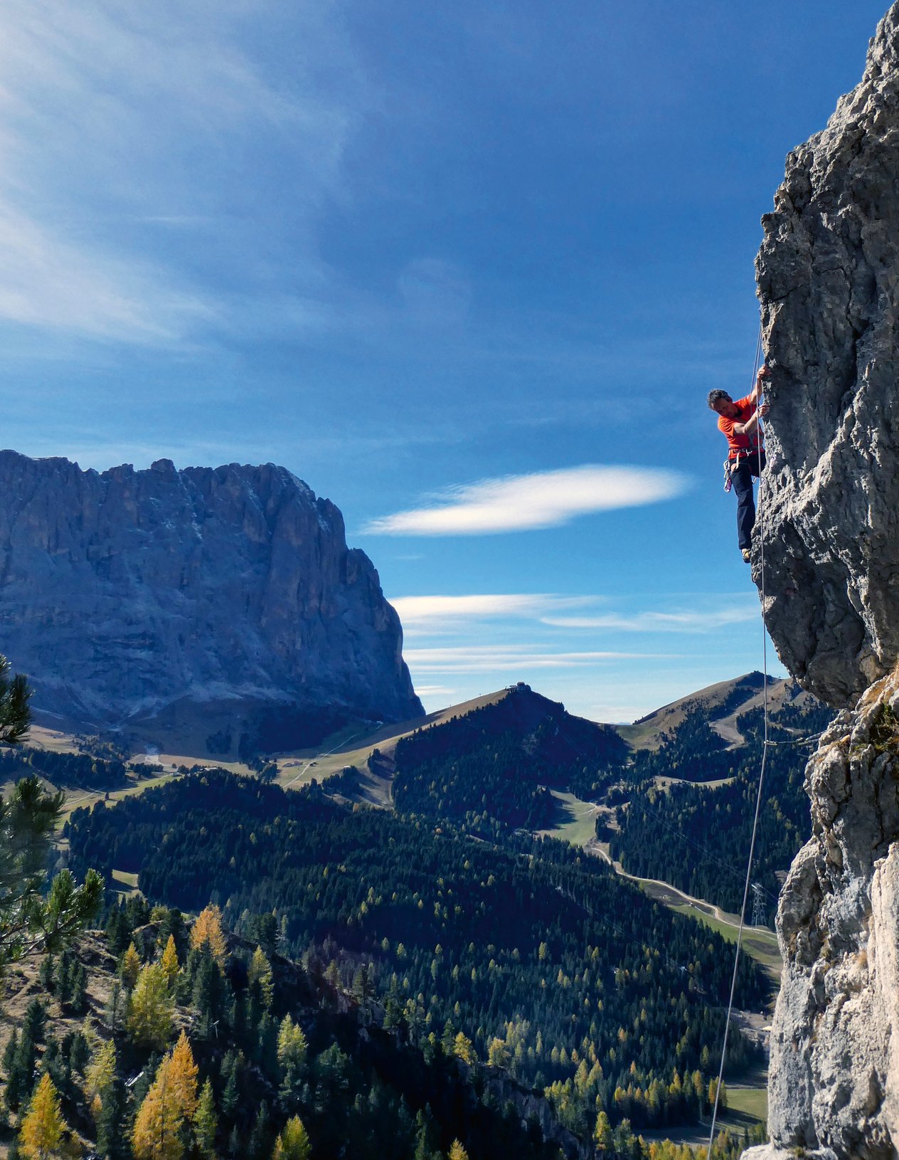 arrampicatore in parete