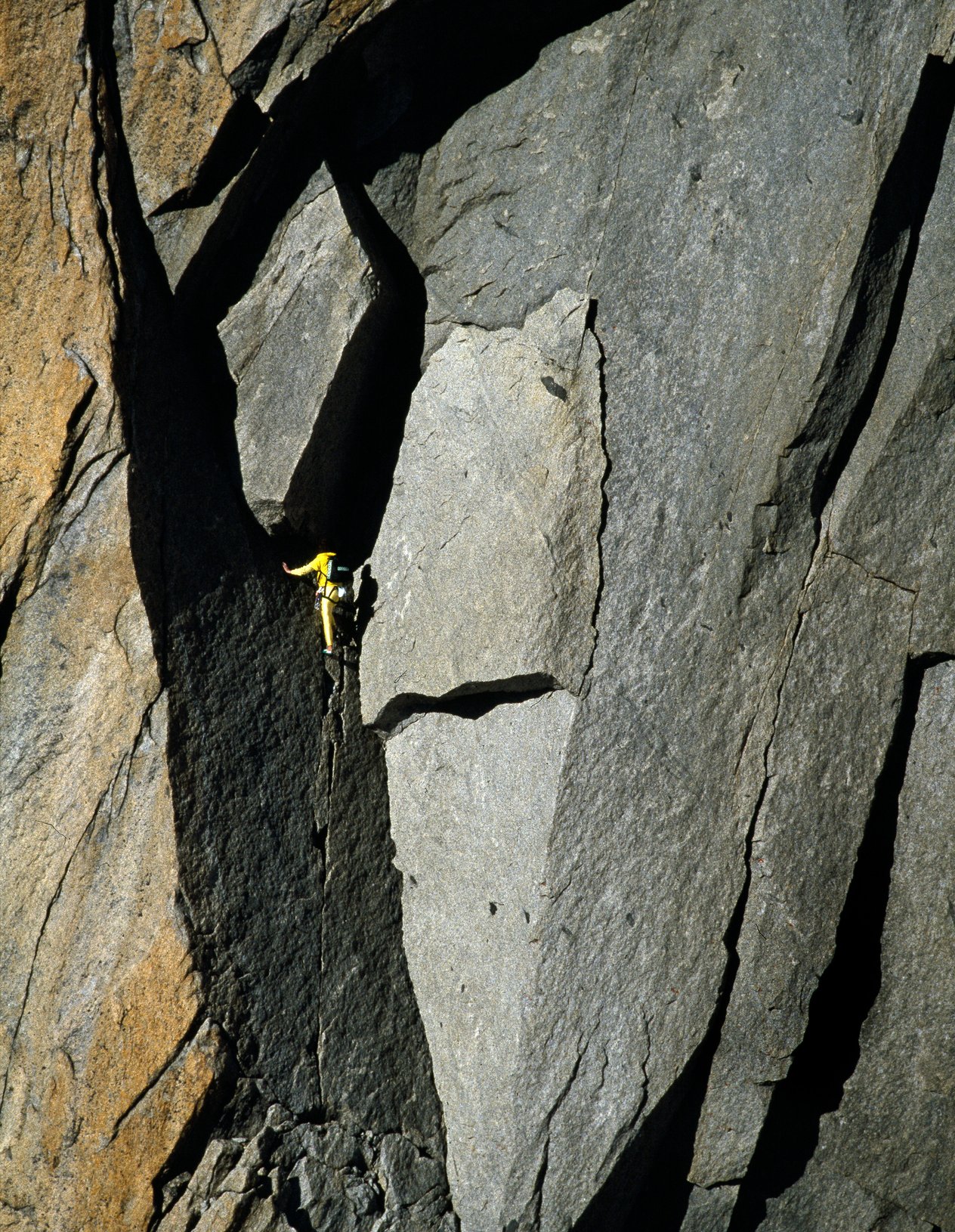 arrampicatrice in parete