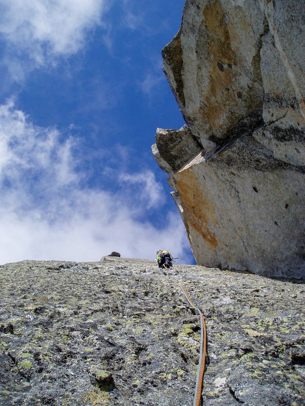 arrampicatore in parete