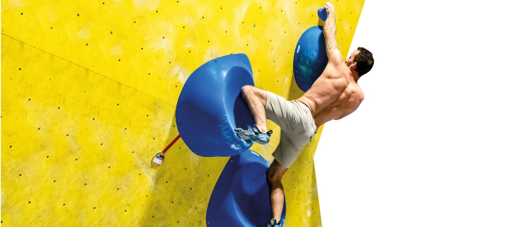 climber in palestra