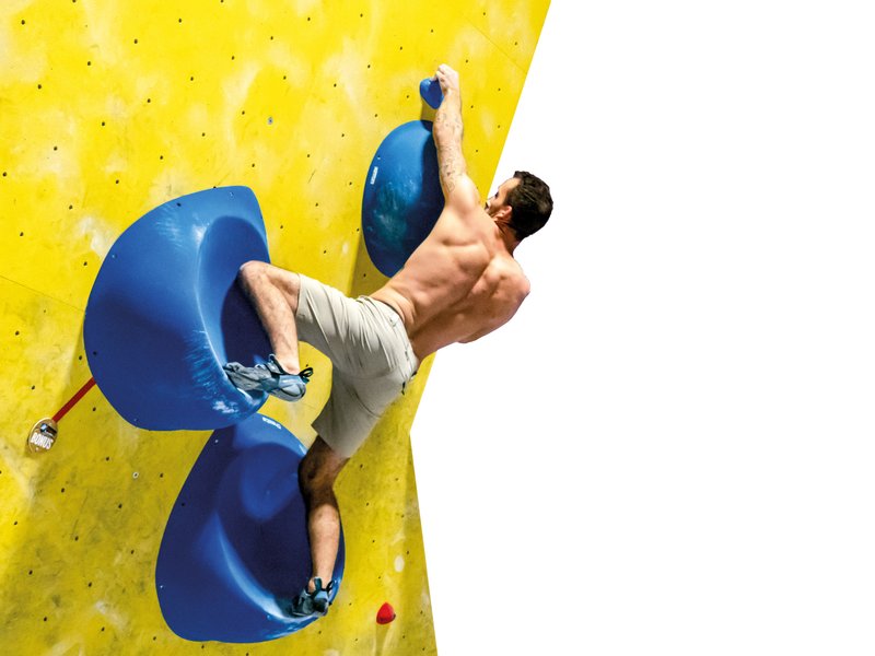 climber in palestra