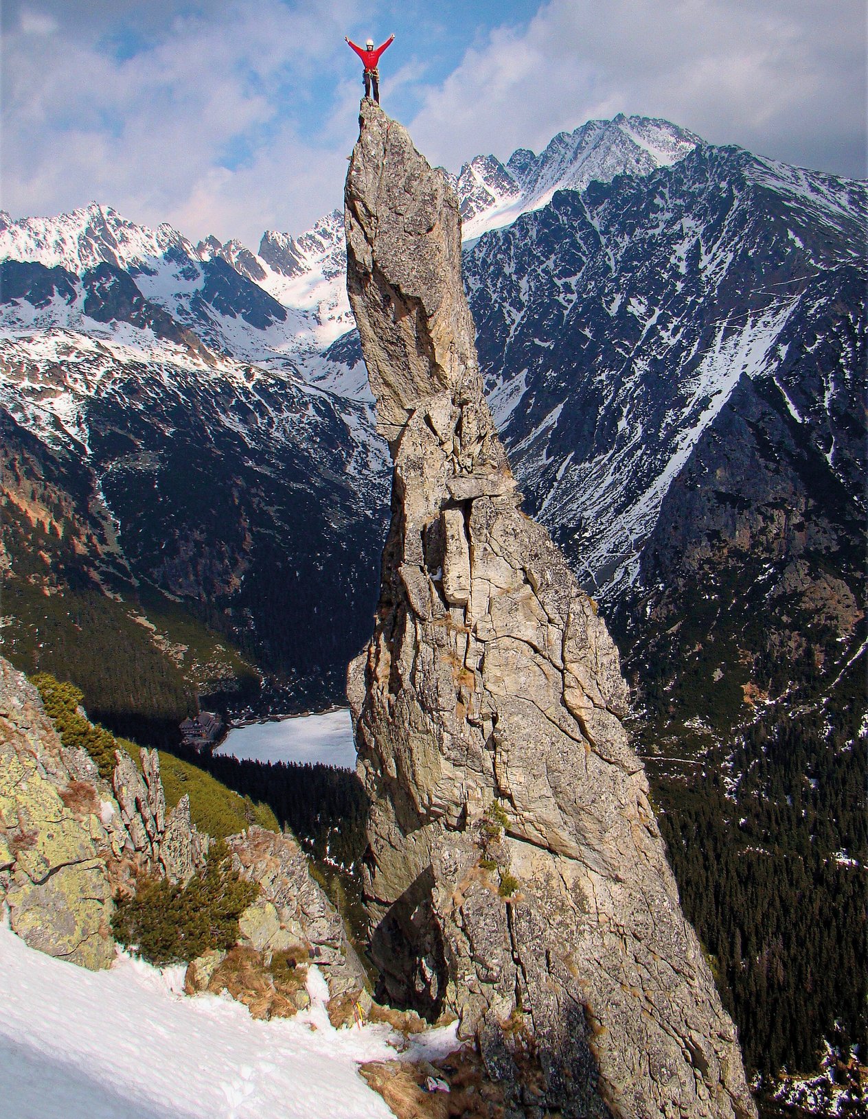 arrampicatore in parete
