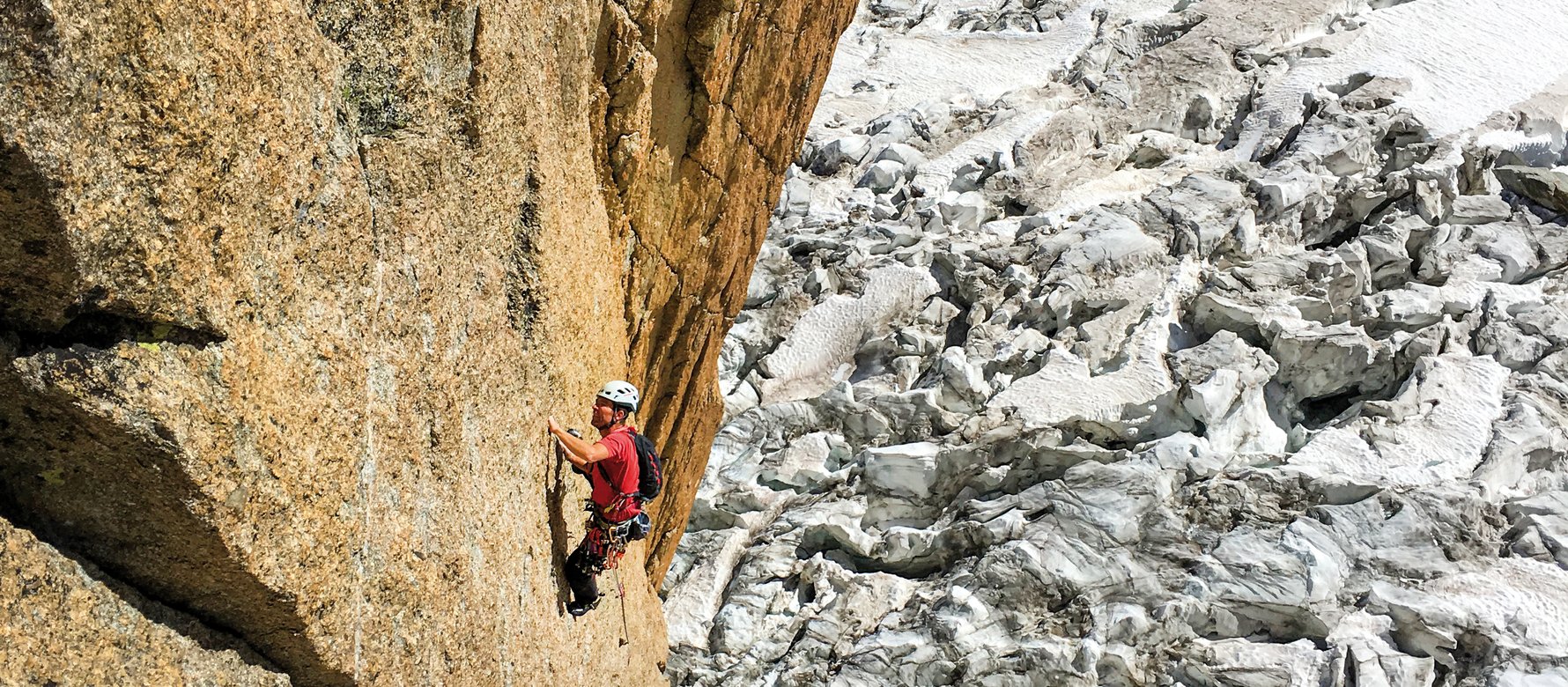 arrampicatore in parete